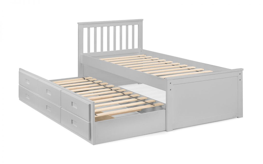 Single bed with sliding deals bed underneath